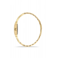 Ferro Sarı Çelik Kordon Kadın Kol Saati FL40155A-B 3ATM Su Geçirmez 2 Yıl Garantili HediyePaketli