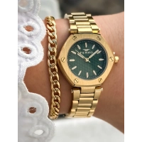 Ferro Sarı Çelik Kordon Kadın Kol Saati FL43006A-B6 3ATM Su Geçirmez 2 Yıl Garantili HediyePaketli