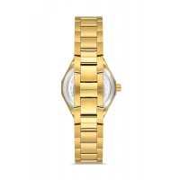 Ferro Sarı Çelik Kordon Kadın Kol Saati FL43018A-B6 3ATM Su Geçirmez 2 Yıl Garantili HediyePaketli