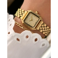 Ferro Sarı Çelik Kordon Kadın Kol Saati FM88210A-B4 2 Yıl Garantili 3 ATM Su Geçirmez Hediye Paketli