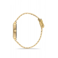 Ferro Sarı Çelik ve Bordo Deri Kordon Hediyeli Kadın Kol Saati FL21626AWT-B4