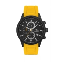 Ferro Sarı Silikon Kordon Erkek Kol Saati FM31363D-ZN Tüm Fonksiyonlar Aktif 3 ATM Su Geçirmez