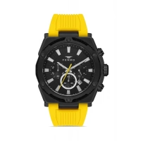 Ferro Sarı Silikon Kordon Erkek Kol Saati FM31396D-ZN Tüm Fonksiyonlar Aktif 3 ATM Su Geçirmez