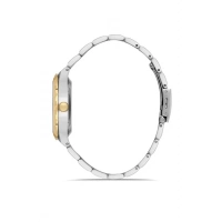 Ferro Sarı ve Gümüş Çelik Kordon Erkek Kol Saati F11474A-D6 3 ATM Su Geçirmez 2 Yıl Garantili