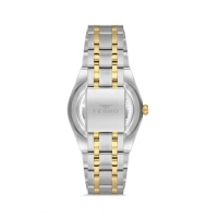 Ferro Sarı ve Gümüş Çelik Kordon Erkek Kol Saati F11474A-D6 3 ATM Su Geçirmez 2 Yıl Garantili
