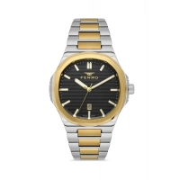 Ferro Sarı ve Gümüş Çelik Kordon Erkek Kol Saati F11514AWT-D2 3ATM Su Geçirmez 2 Yıl Garantili