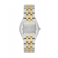Ferro Sarı ve Gümüş Çelik Kordon Erkek Kol Saati F11569AWT-D6 3ATM Su Geçirmez 2 Yıl Garantili