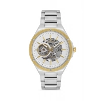 Ferro Sarı ve Gümüş Çelik Kordon Erkek Kol Saati F31443A-D 3ATM Su Geçirmez 2 Yıl Garantili