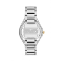 Ferro Sarı ve Gümüş Çelik Kordon Erkek Kol Saati F31443A-D 3ATM Su Geçirmez 2 Yıl Garantili