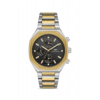 Ferro Sarı ve Gümüş Çelik Kordon Erkek Kol Saati FM11522AWT-D2 Fonksiyonları Aktif 3ATM Su Geçirmez