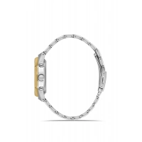 Ferro Sarı ve Gümüş Çelik Kordon Erkek Kol Saati FM11522AWT-D2 Fonksiyonları Aktif 3ATM Su Geçirmez