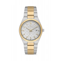 Ferro Sarı ve Gümüş Çelik Kordon Erkek Kol Saati FM11630AWT-D Fonksiyonları Aktif 3 ATM Su Geçirmez