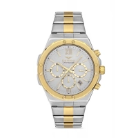 Ferro Yellow and Silver Steel Strap Mens Wristwatch FM31356A-D