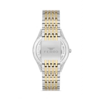 Ferro Sarı ve Gümüş Çelik Kordon Erkek Kol Saati FM31440A-D Otomatik Makine 3 ATM Su Geçirmez