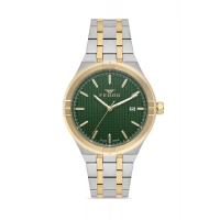 Ferro Sarı ve Gümüş Çelik Kordon Erkek Kol Saati FM40122A-D6 Tüm Fonksiyonlar Aktif 3ATM Su Geçirmez