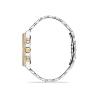 Ferro Sarı ve Gümüş Çelik Kordon Erkek Kol Saati FM40132A-D6 Tüm Fonksiyonlar Aktif 3ATM Su Geçirmez