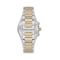 Ferro Sarı ve Gümüş Çelik Kordon Erkek Kol Saati FM40132A-D6 Tüm Fonksiyonlar Aktif 3ATM Su Geçirmez