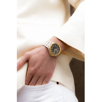 Ferro Sarı ve Gümüş Çelik Kordon Erkek Kol Saati FM43017A-D2 Tüm Fonksiyonlar Aktif 3ATM Su Geçirmez