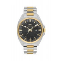 Ferro Sarı ve Gümüş Çelik Kordon Erkek Kol Saati FM43025A-D2 Tüm Fonksiyonlar Aktif 3ATM Su Geçirmez