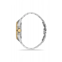 Ferro Sarı ve Gümüş Çelik Kordon Erkek Kol Saati FM43025A-D2 Tüm Fonksiyonlar Aktif 3ATM Su Geçirmez