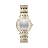 Ferro Yellow and Silver Steel Strap Womens Wristwatch FL21449A-D6