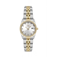 Ferro Sarı ve Gümüş Çelik Kordon Kadın Kol Saati FL21450A-D 3ATM Su Geçirmez 2 Yıl Garantili