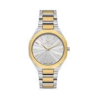 Ferro Sarı ve Gümüş Çelik Kordon Kadın Kol Saati FL21470AWT-D 3ATM Su Geçirmez 2 Yıl Garantili