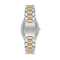 Ferro Sarı ve Gümüş Çelik Kordon Kadın Kol Saati FL21482AWT-D 3ATM SuGeçirmez 2 Yıl Garantili