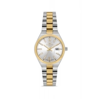 Ferro Sarı ve Gümüş Çelik Kordon Kadın Kol Saati FL21492A-D 3ATM Su Geçirmez 2 Yıl Garantili