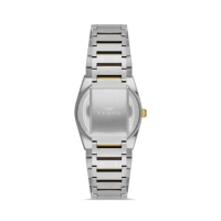 Ferro Sarı ve Gümüş Çelik Kordon Kadın Kol Saati FL21495A-D8 3ATM Su Geçirmez 2 Yıl Garantili