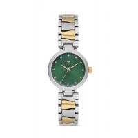 Ferro Sarı ve Gümüş Çelik Kordon Kadın Kol Saati FL21617AWT-D6 3ATM Su Geçirmez 2 Yıl Garantili