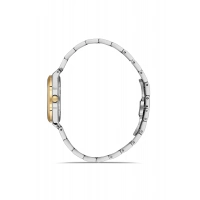 Ferro Sarı ve Gümüş Çelik Kordon Kadın Kol Saati FL21631AWT-D3 3ATM Su Geçirmez 2 Yıl Garantili