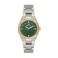 Ferro Sarı ve Gümüş Çelik Kordon Kadın Kol Saati FL40134A-D6 3ATM Su Geçirmez 2 Yıl Garantili