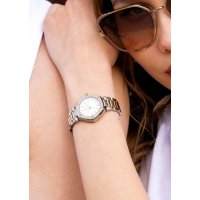 Ferro Sarı ve Gümüş Çelik Kordon Kadın Kol Saati FL43006A-D 3ATM Su Geçirmez 2 Yıl Garantili