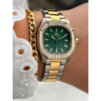 Ferro Sarı ve Gümüş Çelik Kordon Kadın Kol Saati FL43008A-D6 3ATM Su Geçirmez 2 Yıl Garantili