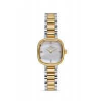 Ferro Sarı ve Gümüş Çelik Kordon Kadın Kol Saati FL43028A-D 3ATM Su Geçirmez 2 Yıl Garantili