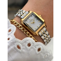 Ferro Sarı ve Gümüş Çelik Kordon Kadın Kol Saati FM88282A-D 2 Yıl Garantili 3 ATM Su Geçirmez