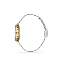 Ferro Sarı ve Gümüş Hasır Kordon Kadın Kol Saati FL21297C-D 3ATM Su Geçirmez 2 Yıl Garantili