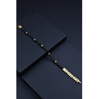 Ferro Sarı ve Siyah Çelik Erkek Takı FRJ10041-R