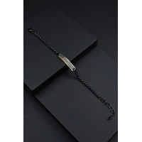 Ferro Sarı ve Siyah Çelik Erkek Takı FRJ10043-R