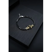 Ferro Black Steel Mens Bracelet FRJ10001A-R