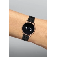 Ferro Black Steel Strap Mens Wristwatch F11064A-R