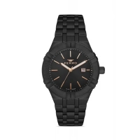 Ferro Siyah Çelik Kordon Erkek Kol Saati F11484A-G 3 ATM Su Geçirmez 2 Yıl Garantili Hediye Paketli