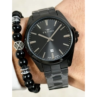 Ferro Siyah Çelik Kordon Erkek Kol Saati F11551AWT-G 3ATM Su Geçirmez 2 Yıl Garantili HediyePaketli