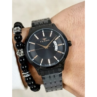 Ferro Siyah Çelik Kordon Erkek Kol Saati F11561AWT-G 3ATM Su Geçirmez 2 Yıl Garantili HediyePaketli