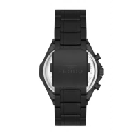 Ferro Siyah Çelik Kordon Erkek Kol Saati FM11305A-G Fonksiyonları Aktif 3ATM Su Geçirmez HediyePaket