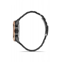 Ferro Siyah Çelik Kordon Erkek Kol Saati FM11388A-R2 Fonksiyonları Aktif 3ATM Su Geçirmez