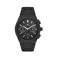 Ferro Siyah Çelik Kordon Erkek Kol Saati FM11452A-G Fonksiyonları Aktif 3ATM Su Geçirmez HediyePaket