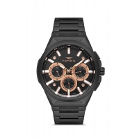 Ferro Siyah Çelik Kordon Erkek Kol Saati FM11505A-G Fonksiyonları Aktif 3ATM Su Geçirmez HediyePaket