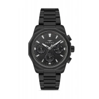 Ferro Siyah Çelik Kordon Erkek Kol Saati FM11520AWT-G Fonksiyonları Aktif 3ATM Su Geçirmez